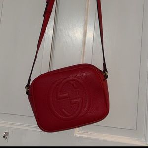 Red Gucci bag